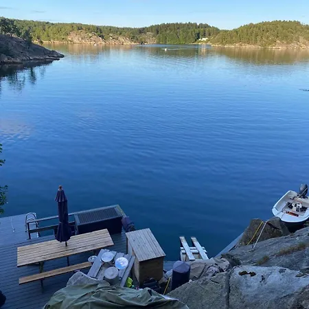 Vakantiehuis Cottage, Boat, Spa, Private Dock, Lillesand